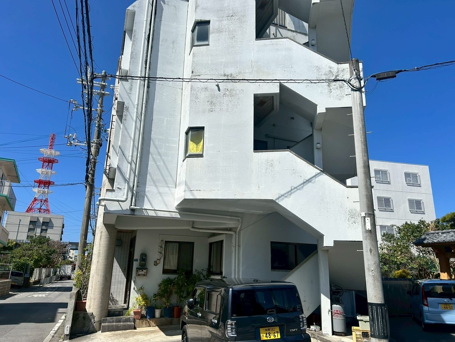 アパート外壁の塗装・防水工事（サンプル記事）（施工前）